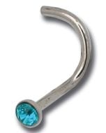 Stud Nez Titane 0,8 mm Boule Cristal Coloré | Itc