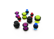 Lot de 10 Plugs acrylique  rond couleur et taille mix