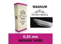 Aiguilles Magnum (M1) stérile 0,25 mm - Medium Taper | Tattoo Needle