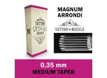 Aiguilles Round Magnum (RM) stérile 0,35 mm - Medium Taper | Tattoo Needle