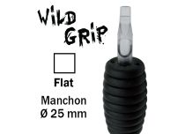 Tube stérile Buse plate - Grip caoutchouc 25 mm | Wild Grip