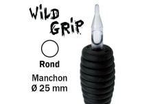 Tube stérile Buse ronde - Grip caoutchouc 25 mm | Wild Grip