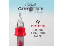 Cartouche de tatouage Travel Traceuse (RL) - Ø 0,30 mm - Xlong Taper | ITC