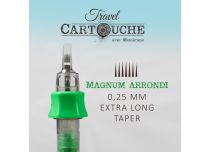 Cartouche de tatouage Travel Magnum Arrondi (RM) - Ø 0,25 mm - Xlong Taper | ITC