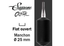 Tube stérile Buse plate - Grip silicone 25 mm | Supreme Cristal