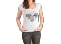 T-Shirt Femme LAST WHISPER motif She Smiles Blanc