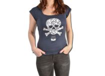 T-Shirt Femme LAST WHISPER motif Cadavre Exquis Marine