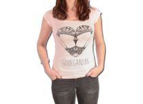 T-Shirt Femme LAST WHISPER motif La Gourgandine Rose