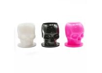 Lots de Caps Plastique Ø Int. 16 mm et Ext. 18 mm - motif skull Coloré | Itc