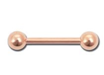 Barbell Acier Doré Rose à Boules 5 mm | Itc