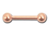 Barbell Acier Doré Rose à Boules 3 mm | Itc