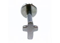 Labret Titane Interne Stérile motif Croix | Itc