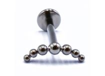 Labret Titane Interne Stérile motif Arc de Billes | Itc