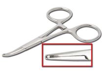 Pince clamp Inox spécial labret 1.6 longueur 12 cm