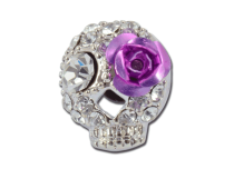 Faux Plug Calavera Fleur Violet | Itc