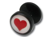 Faux Plug Acier motif Coeur | Itc