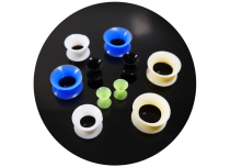 Lot  de 10 Tunnels silicone couleur et taille mix.