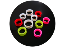 Lot de 10 Tunnels silicone couleur et taille mix.