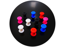 Lot de 10 Plugs silicone spirale taille et couleur mix.