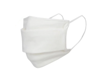 Masque d'hygiène en tissu Lavable 3 plis - Blanc